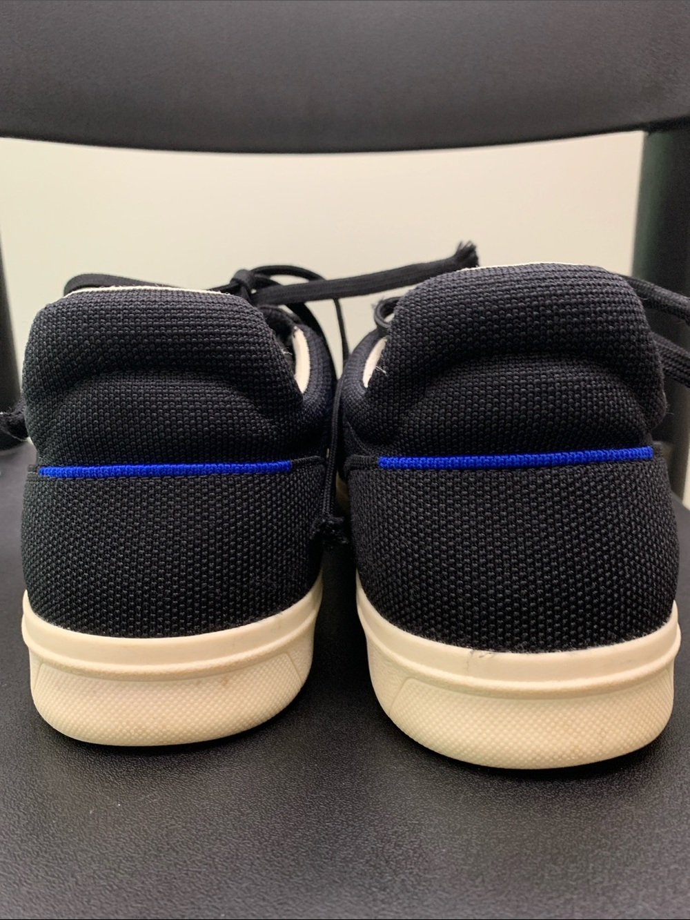 Rothy's Black Knit Lace-Up Men's Sneakers size 10. Super comfortable breathable - Picture 2 of 7